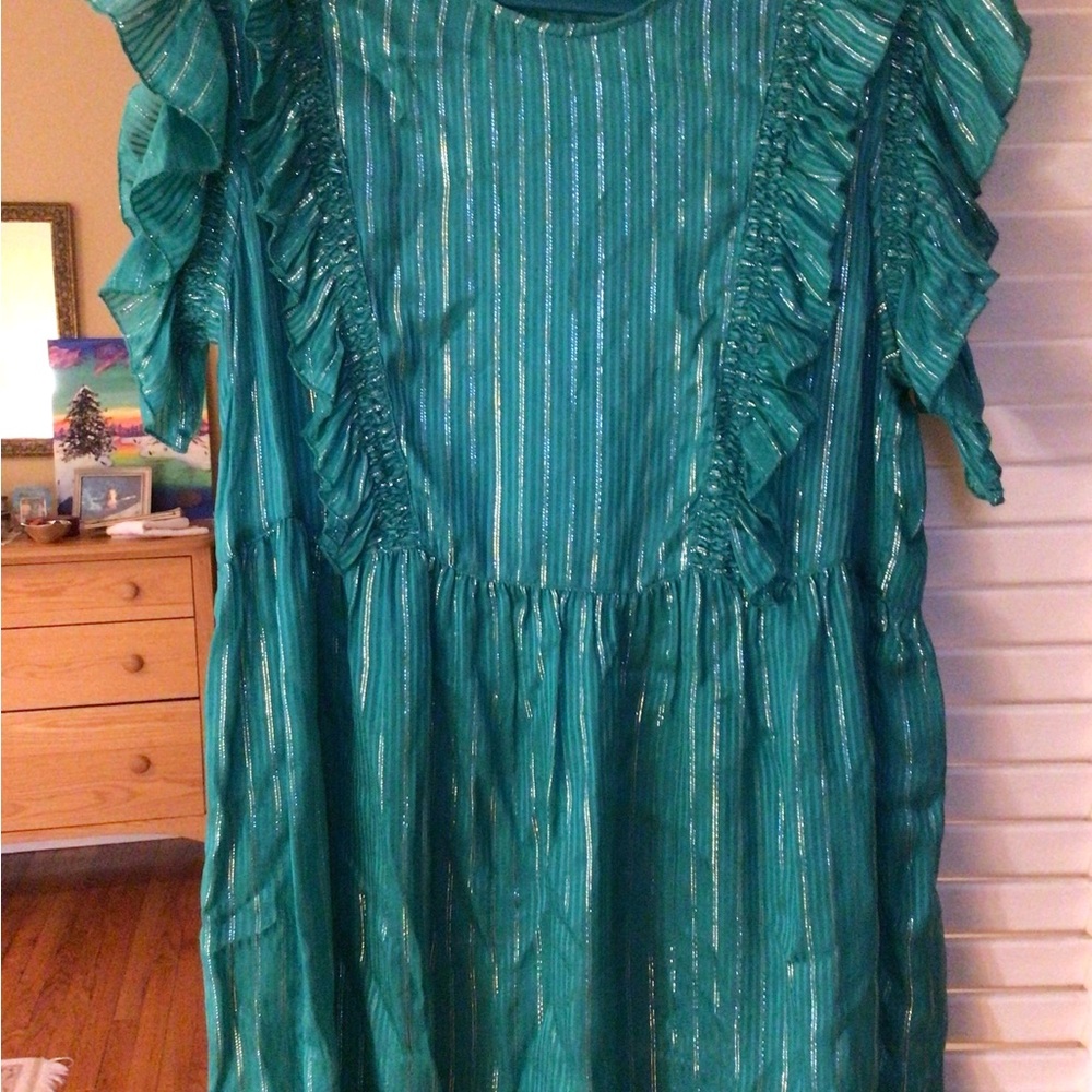 Leonie sheer midi-dress